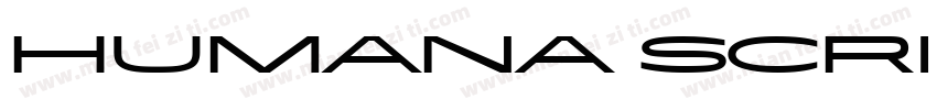 Humana Script ITC TT Bold字体转换